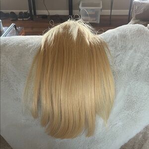 100% REMY HUMAN HAIR TOPPER /Honey Blonde